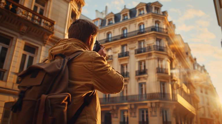 A tourist in london